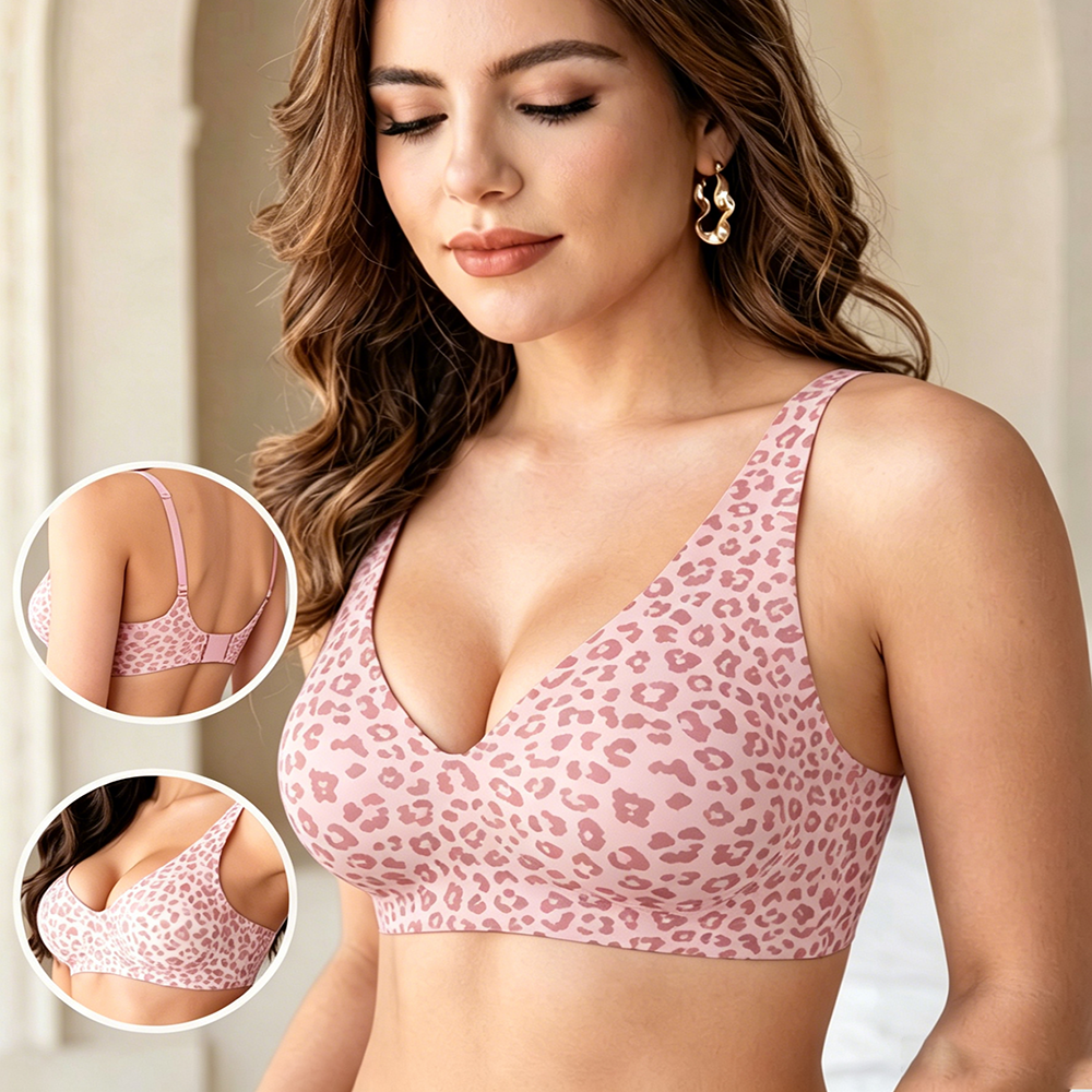 1Pcs Leopard Print Seamless Wi – Bralette Wireless Soft Bewertung und Preis