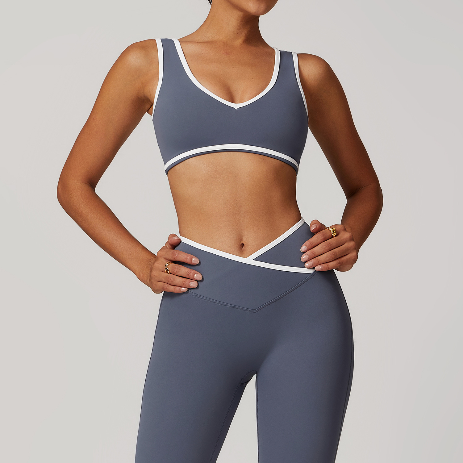 V-Neck Sports Bra Women Top Pu – Push Up Bra Padded Bewertung und Preis