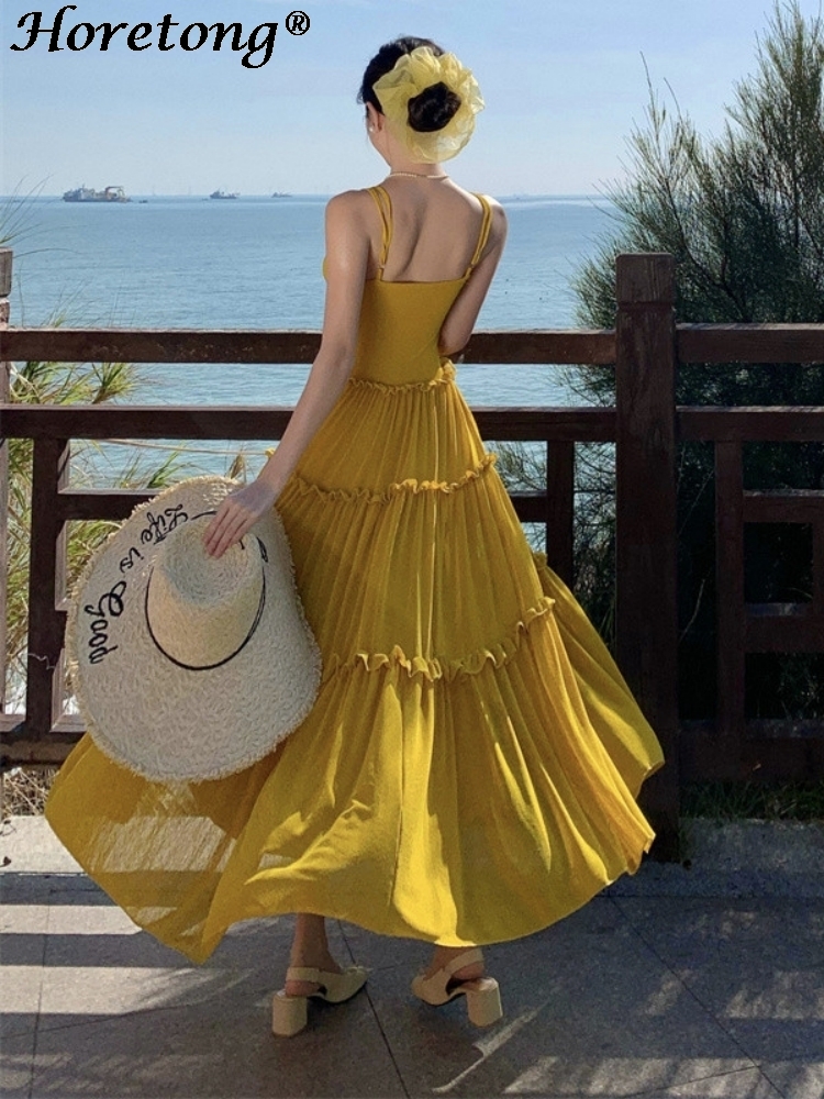 Women's Summer Solid Cami Maxi – Corset Waist Cinch Bewertung und Preis