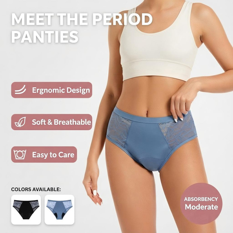 Absorbent Period Underwear Wom – Period Panty Absorbent Bewertung und Preis