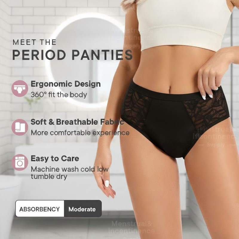Absorbent Period Underwear Wom – Period Panty Absorbent Bewertung und Preis