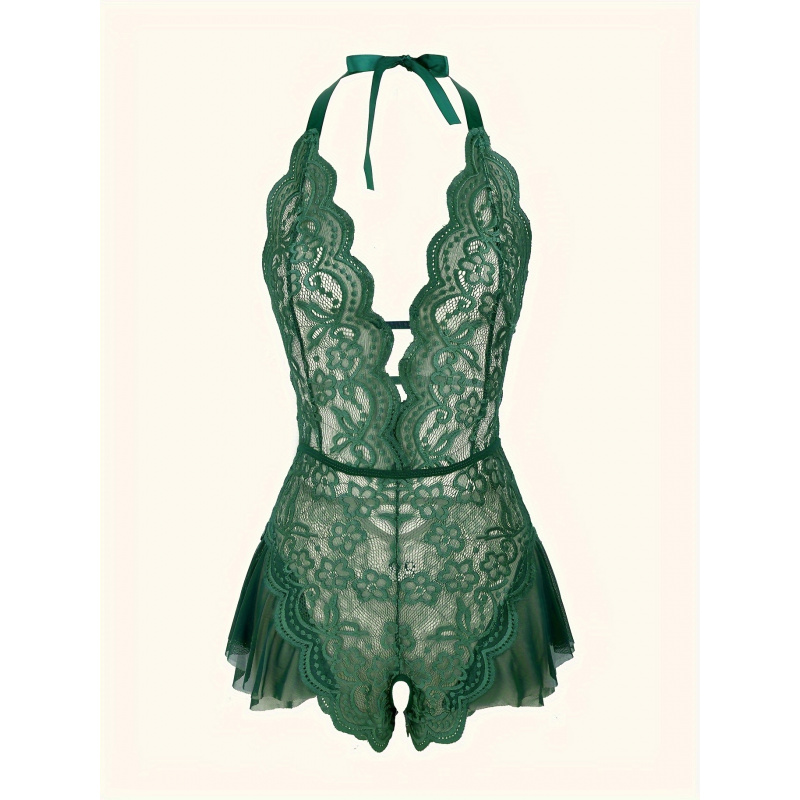 Charming Lace Mesh Teddy, Scal – Lace Teddy Lingerie Bewertung und Preis
