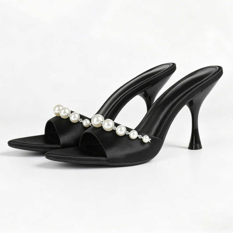 Elegant Satin Heeled Sandals W – Slip Dress Satin Bewertung und Preis