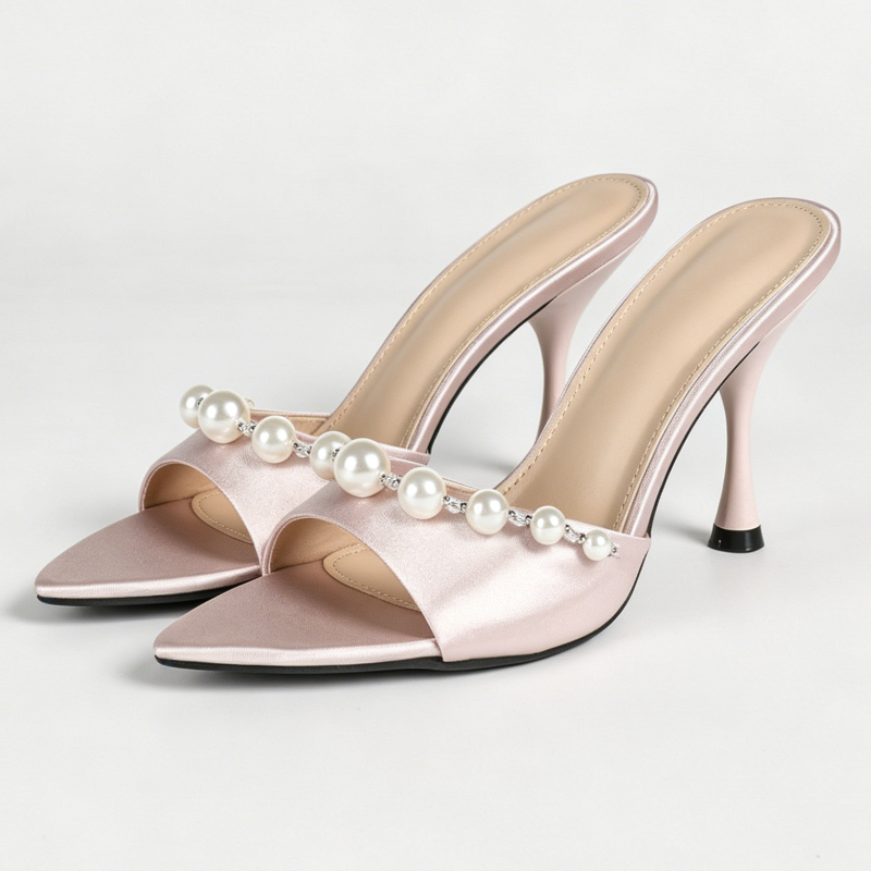 Elegant Satin Heeled Sandals W – Slip Dress Satin Bewertung und Preis