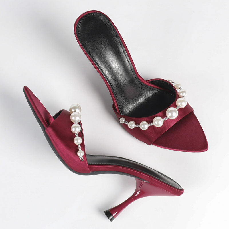 Elegant Satin Heeled Sandals W – Slip Dress Satin Bewertung und Preis
