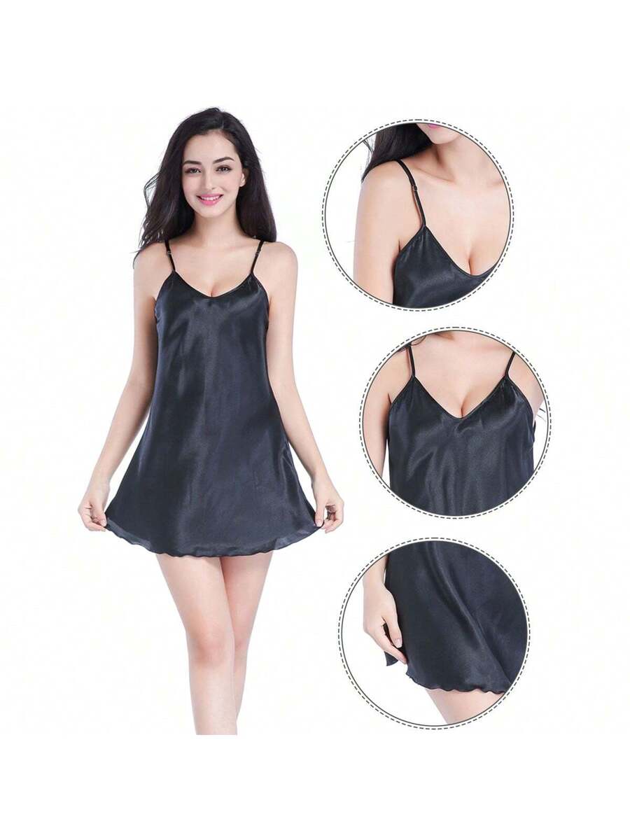 Women Satin Chemise Nightgown  – Slip Dress Satin Bewertung und Preis