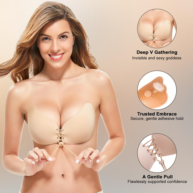 1/2 Pairs Women Summer Backles – Strapless Bra Backless Bewertung und Preis