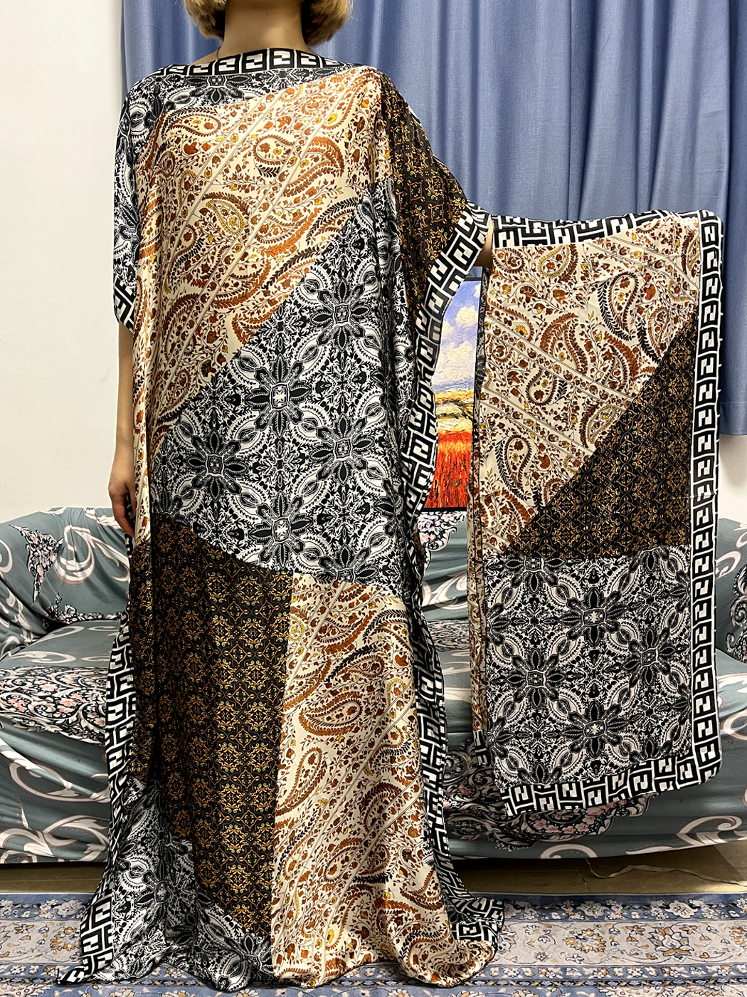 Abayas For Women Dubai Kaftan  – Robe Silk Women Bewertung und Preis