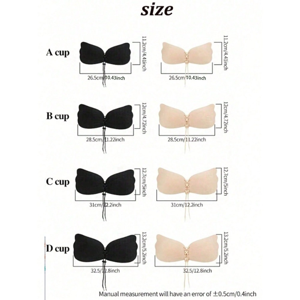 1/2pcs Wing-Shaped Adhesive Br – Strapless Bra Backless Bewertung und Preis